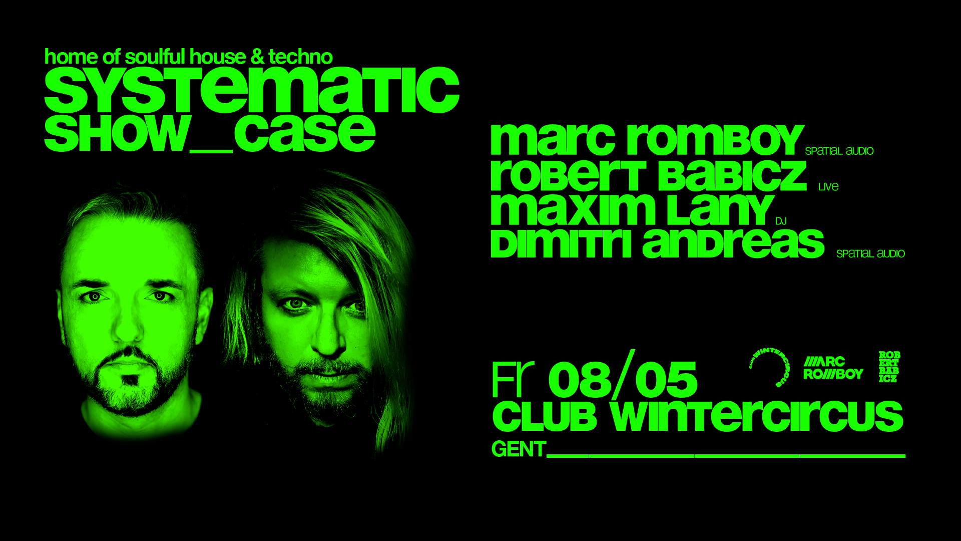 Systematic_showcase: Marc Romboy, Robert Babicz, Maxim Lany, Dimitri Andreas